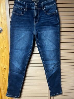 Maurices Dark Blue Skinny Jeans